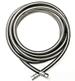 Shark Industrial 15FT Stainless Steel Braided Ice Maker Hose with 1/4' Comp by 1/4' Comp Connection
