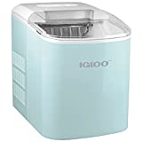 Igloo Automatic Portable Electric Countertop Ice Maker Machine, 26 Pounds in 24 Hours, 9 Ice Cubes Ready in 7 minutes, With Ice Scoop and Basket, Perfect for Water Bottles, Mixed Drinks, Parties