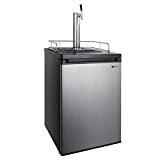 Kegco Kegerator Full Size Keg Refrigerator - Single Faucet - D System, Stainless Steel