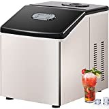 Ice Maker Machine Countertop, 40 Lbs/24Hrs, 24 Ice Cubes in 12 Mins, Portable Clear Ice Maker with Scoop for Home, Office (85K, ice Cube Maker, BM)