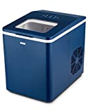 Gevi Portable Ice Maker Machine | Countertop Icemaker with Self Cleaning Function | 9 Pcs in 6-8 Mins with 2 Optional Ice Sizes | Making Max 26Lbs/Day | Ideal for Home Party Kitchen RV Camping (Blue)
