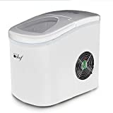 Deco Rapid Portable Automatic Electric Countertop Ice Maker - 6 Great Colors Compact Top Load 26 Lbs. Per Day Great For Party Hosting Never Run Out Of Ice Again, Self Cleaning (White)