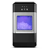 SIMOE Nugget Ice Maker, 44lbs per Day Pebble Ice Machine Countertop, Self-Cleaning Icemaker for Sonic Ice Cube with 3.3lb Ice Bin and Scoop for Home Office, ETL Listed