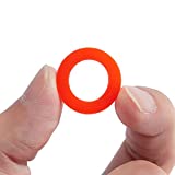 Litorange 30PCS Beer Washer,Keg Tap Line Washer Red Silicone(Better Than Rubber) Coupling Gasket For Beer Seal