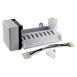 Refrigerator Ice Maker Compatible with Whirlpool Kenmore, Kitchen Aid 2198597 Fits Models (7GS5, 7GS6S, EC3J, ED5FH, ED5JH, ED5JV, ED5NH, ED5PH, ED5RH, ED5SH, ES5FH, ES5LH, ES5PH, GC1SH, GC3)