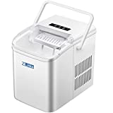Ice Maker Machine Countertop, 9 Cubes Ready in 6 Mins,28lbs/24Hrs,2 Sizes of Bullet Ice.Self-Cleaning Ice Machine with Ice Scoop and Basket,for Home Kitchen,Office,Bar & Party