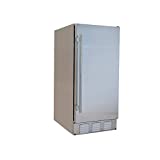 EdgeStar IB250SSOD 15 Inch Wide 20 Lbs. Built-In Outdoor Ice Maker with 25 Lbs. Daily Ice Production - No Drain Required