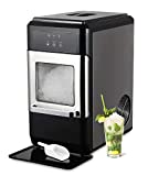 Watoor Countertop Chewable Nugget Ice Maker Auto Self-Cleaning with a Ice Scoop 44lbs Per Day