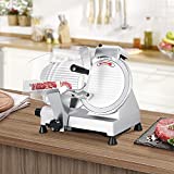BBBuy Pro 10' Commercial Semi-Auto Deli Meat Slicer Premium Electric Blade 240w Kitchen Cheese Food Veggies Cutter