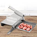 CGOLDENWALL Manual Meat Slicer Meat Bone Cutter Machine Chinese Medicine Jerky Slicer Rib Chicken Fish Frozen Meat Vegetables Deli Food Slicing Machine Home Cooking Use
