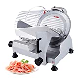 GorillaRock Electric Meat Slicer | 10-inch / 12-inch Stainless Steel Blade | Food Cutter (12-inch)