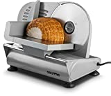 Gourmia GFS700 Professional Electric Power Food & Meat Slicer with Removable 7.5” Stainless steel Blade - Adjustable Knob for Thickness - Anti Slip Rubber Feet - 110/120V