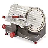 Guide Gear Commercial-Grade 10' Electric Meat Slicer Food Vegetable Cheese Cutter Deli Meats Slicing Machine Professional Kitchen Slicer Tools for Home Use