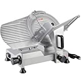 Hakka 12-Inch Anodized Aluminum Commercial Meat Slicer and Food Slicer