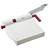 Westmark Germany Multipurpose Stainless Steel Cheese and Food Slicer with Board and Adjustable Thickness Dial (White) -