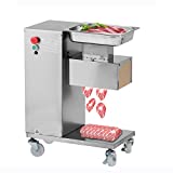 Commercial Meat Cutter, Electric Meat Cutting Machine 550W, 1100LB/H Commercial Meat Slicer with 3.0mm Stainless Steel Blade for Kitchen Restaurant Supermarket