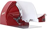 Berkel Home Line 250 Food Slicer/Red/10' Blade/Electric Food Slicer/Slices Prosciutto, Meat, Cold Cuts, Fish, Ham, Cheese, Bread, Fruit and Veggies/Adjustable Thickness Dial/Home-use electic slicer