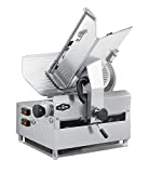 KWS MS-12A Automatic Commercial 1050w Electric Meat Slicer 12' Stainless Steel Blade, Frozen Meat, Food Slicer/Low Noises