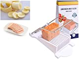 WJCHWDFJ egg slicer spam slicer lunch meat slicer 10 steel wireCan cut 9 slices at a time(White), 8.66×5×1.97 (AOO11)