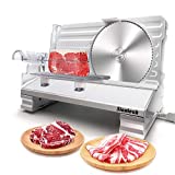 Meat Slicer for Home Use, Safest ETL Certified Electric Turkey Deli Food Cutter Machine with Removable Blade, 1-20mm Thickness Adjustable, Anti Slip, Easy Clean