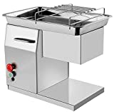 NEWTRY Commercial Meat Cutter Machine with 2 Blades, 550 lbs/H, QX Meat Cutting Machine for Restaurant Tell us the Blade Sizes You Want