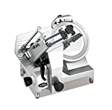 KWS MS-12HP Premium 450w Electric Meat Slicer 12-Inch Stainless Blade With Commercial Grade Carriage, Frozen Meat/ Cheese/ Food Slicer Low Noises [ ETL, NSF Certified ]