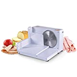 SuperHandy Meat Slicer Electric Food Deli Bread Cheese Portable Collapsible 6.7' inch Stainless Steel RSG Solingen Blade