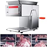 Vinmax Commercial Electric Automatic Manual Meat Cutter Machine,440LB/H 3.5mm Stainless Steel Blade Slice Meat Strip Cutting Slicer for Kitchen Restaurant Cuts Pork Beef Lamb Meats Fruits Vegetables
