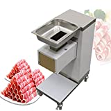 Electric Portable Meat Slicer,Commercial Meat Cutter Machine 1102LB/H 550W Stainless Steel with 2.5-25MM Blades for Restaurant Chicken Breast Slicer,US SHIPPING
