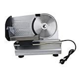 Meat Slicer,Electric Food Slicer Meat Commercial Steel Cheese Cut Restaurant Home 7.5' Blade Commercial and Home Use