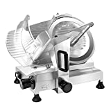 Zica 12' Chrome-plated Carbon Steel Blade Electric Deli Meat Cheese Food Ham Slicer Commercial and for Home use