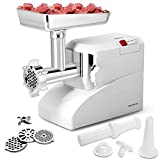 Giantex 2000 Watt Meat Grinder Electric 2.6 Hp Home Industrial Meat Grinder Sausage Maker Stuffer 3 Speed W/1 Stainless Steel Cutting Blade, 3 Cutting Plates and Sausage Tubes