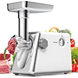 Giantex Electric Meat Grinder Sausage Stuffer Kit Machine Stainless Steel Maker Aluminum Tray Cutting Food Blades Heavy Duty Kitchen Commercial Industrial Stuffing Machine Meat Mincer, 1300W