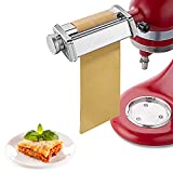 Pasta Roller Attachment for KitchenAid Stand Mixer, Stainless Steel Pasta Attachment for KitchenAid Stand Mixer, for Kitchen aid Mixer Accessories by Gvode