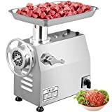 Happybuy Electric Meat Grinder 850W 550Lbs/H Commercial Sausage Maker Stainless Steel for Restaurant Butcher Supermarkets