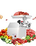 Huanyu Commercial Electric Stainless Steel Meat Grinder Automatic Household Meat Cutter Slicer Diced Vegetable Cutting Machine 175KG/H (110V)