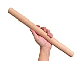 Rolling Pin, Dough Roller for Baking Fondant, Pizza, Pie, Pastry, Pasta, Cookies Meat Grinder Universal Tamper/Pusher Butcher Shop (Beech wood 12') Replace plastic meat pusher