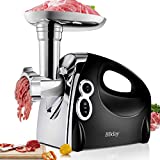BBday Electric Meat Grinder, Multifunction Sausage Stuffer & Meat Mincer, with 3 Grinding Plates, Sausage & Kubbe Kits Included, Easy to Clean