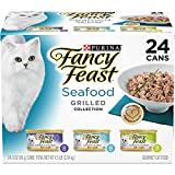 Purina Fancy Feast Gravy Wet Cat Food Variety Pack, Seafood Grilled Collection - (24) 3 oz. Cans