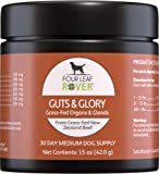 Four Leaf Rover: Guts & Glory - 100% Grass-Fed Raw Beef Organs for Dogs - Up to 45 Servings, Depending on Dog’s Weight - Easy to Mix - Vet Formulated - for All Breeds