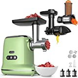 Orfeld Multifunction Electric Meat Grinder, 5 in 1 Meat Mincer Sausage Stuffer Maker Juicer Vegetable Cutter,All Accessories Included,Quiet and Efficient Work for Families,Parties.
