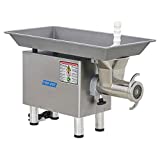 Pro-Cut KG22W2XPSS, 2 HP Motor 220V, 1 Phase, Stainless Steel Cabinet, Headstock, Auger and PAN, 1,700+ LBS/HR Grinding Capacity, Robust Headstock with Permanent AFFIXED Safety Guard.