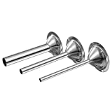 Smokehouse Chef #8 Stainless Steel Stuffing Tube Set for Meat Grinder. 2 1/2' Base Diameter. for LEM Cabelas .35 HP
