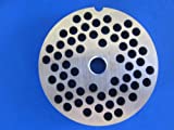 #12 x 1/4' (6.0mm) STAINLESS STEEL Meat Grinder plate disc for Hobart LEM Cabelas Universal MTN & others
