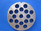 Smokehouse Chef size #22 x 1/2 (12 mm) holes Meat Grinder Plate Disc fits Hobart 8422 4322 4622 4822 100% Stainless Steel