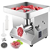 VBENLEM Commercial Meat Grinder 850W 550LB/H Stainless Steel Electric Sausage Maker Detachable Head Easy Clean with Waterproof Switch Perfect for Restaurants Supermarkets Butcher Shops