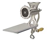 Home Basics Cast Iron Heavy Duty Meat Grinder #8, Silver