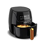 Beautitec Air Fryer 5L Capacity Digital Touchscreen Hot Oven Cooker with 7 Cooking Functions up to 390℉ with Temperature Control 1650W Digital Airfryer Black