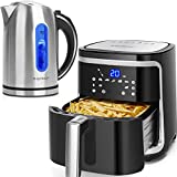 Aigostar Electric Kettle and XXL Large Air Fryer