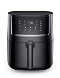 Air Fryer Large 6 QT Air Fryers with 50 Recipes for Family, One Touch Setting with 11 Cooking Functions and Voice Reminder, Dishwasher Safe